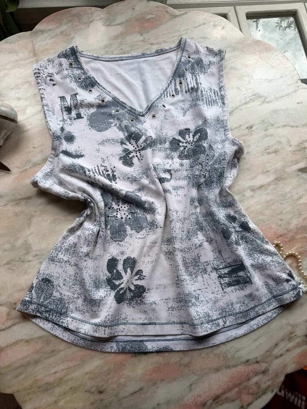 Staring at Stars Floral Grommet Tank Top